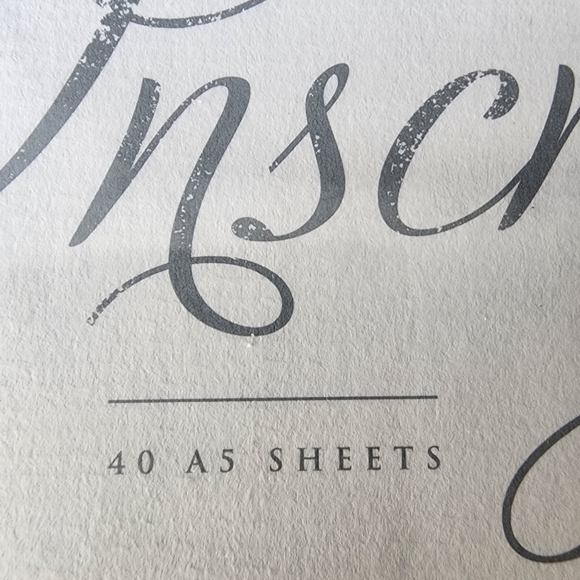 Paperchase Inscription A5 120mg Pad of Paper. 40 Sheets of White Texture Paper. - Picture 2 of 7